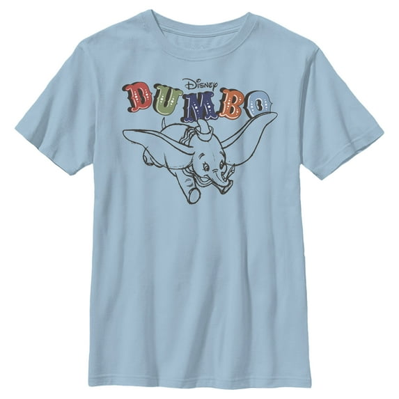 Boy's Dumbo Soaring Graphic Tee Light Blue X Large