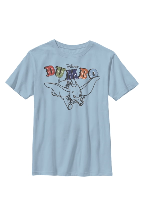 Boy's Dumbo Soaring Graphic Tee Light Blue X Large