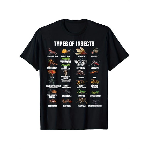 Boy's Educational Vintage Science Insect Chart T-Shirt