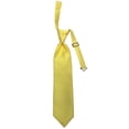 thumbnail image 1 of Boy’s Elation Canary Formal Satin Pre-Tied Neck Tie by Spencer J’s Signature Satin Collection, 1 of 5