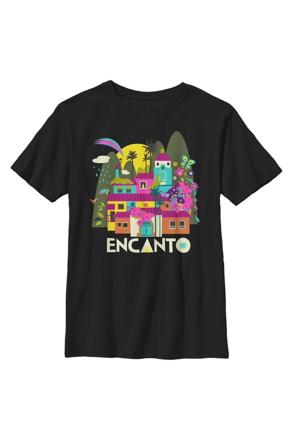 Boy's Encanto Casa Magic  Graphic Tee Black Small