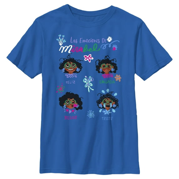 Boy's Encanto Las Emociones De Mirabel Graphic Tee Royal Blue X Large