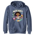 thumbnail image 1 of Boy's Encanto Mirabel In Nature Floral and Butterflies  Pull Over Hoodie Navy Blue Heather Medium, 1 of 4