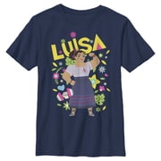 Boy's Encanto Strong Luisa Graphic Tee Navy Blue Medium