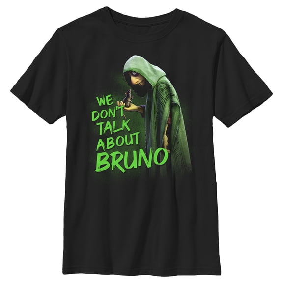 Boy's Encanto We Don't Talk About Bruno Graphic Tee Black Small