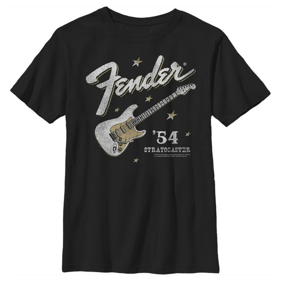 Boy's Fender 54 Stratocaster  Graphic Tee Black X Small