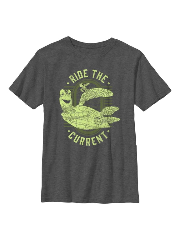 Boy's Finding Nemo Crush and Squirt Ride the Current Graphic T-Shirt