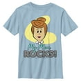 thumbnail image 1 of Boy's Flintstones My Mom Rocks Graphic Tee Light Blue X Large, 1 of 4