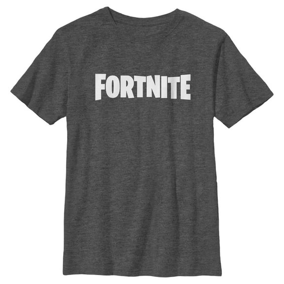 Boy's Fortnite Classic White Logo  Graphic T-Shirt
