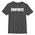 thumbnail image 1 of Boy's Fortnite Classic White Logo  Graphic Tee Charcoal Heather Large, 1 of 5