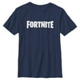 thumbnail image 1 of Boy's Fortnite Classic White Logo  Graphic Tee Navy Blue X Large, 1 of 4