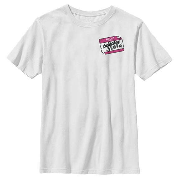 Boy's Fortnite Cuddle Name Tag Graphic Tee White Large