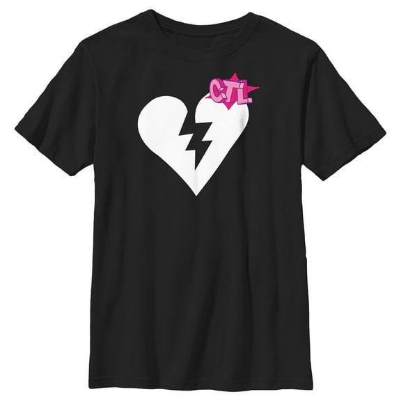 Boy's Fortnite Cuddle Team Leader Broken Heart Graphic Tee Black Medium