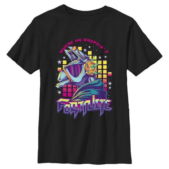 Boy's Fortnite DJ Yonder Where We Dropping Graphic T-Shirt