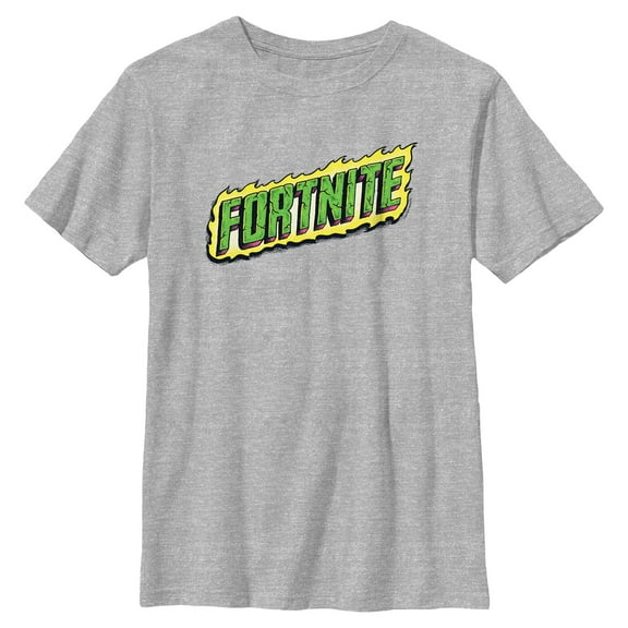 Boy's Fortnite Green Logo  Graphic T-Shirt