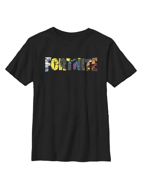 Boys' Black Logo Character Graphic Tee