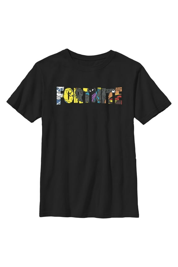 Boys' Black Logo Character Graphic Tee