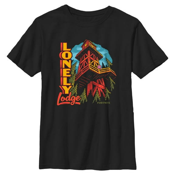 Boy's Fortnite Lonely Lodge  Graphic T-Shirt