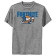 thumbnail image 1 of Boy's Fortnite Meowscles Pancakes Performance Graphic Tee Charcoal Heather Large, 1 of 4