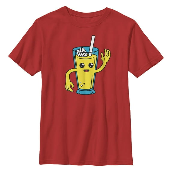 Boy's Fortnite Peely Banana Smoothie Graphic Tee Red Medium