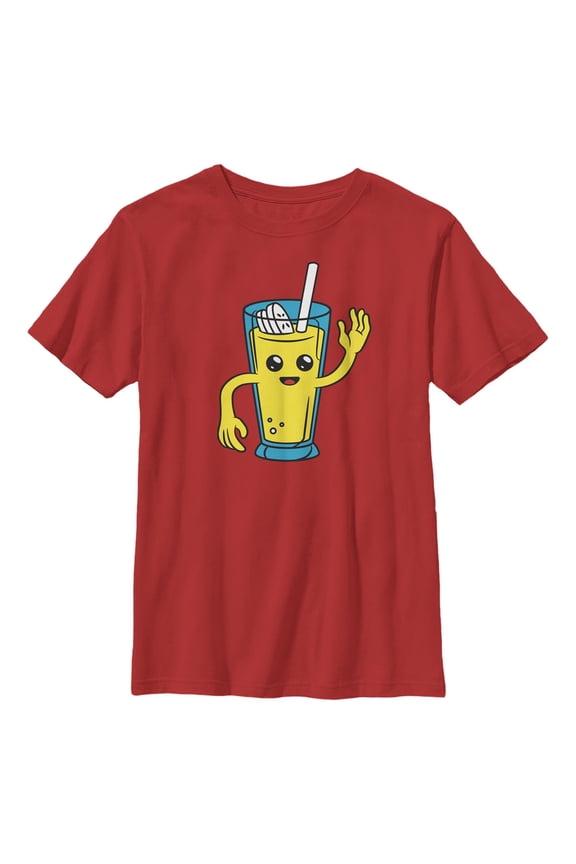 Boy's Fortnite Peely Banana Smoothie Graphic Tee Red Medium