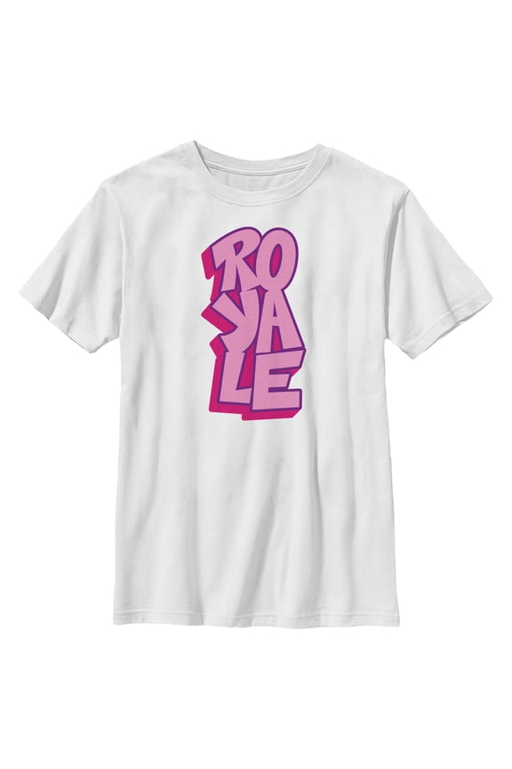 Boy's Fortnite Pink Royale Graphic Tee White X Large