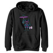 Boy's Fortnite Raven Float On Pull Over Hoodie Black Large