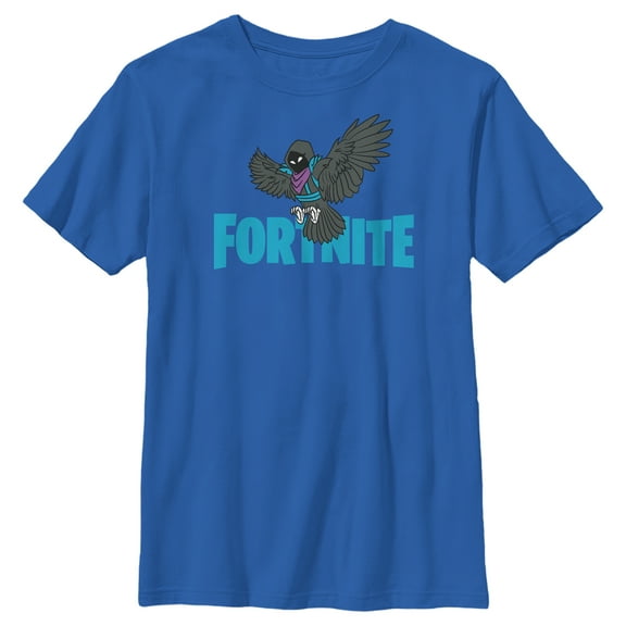 Fortnite Boy's Raven Logo Graphic Tee,
