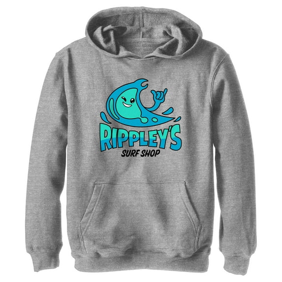 Boy's Fortnite Rippley's Surf Shop Pull Over Hoodie Athletic Heather Medium
