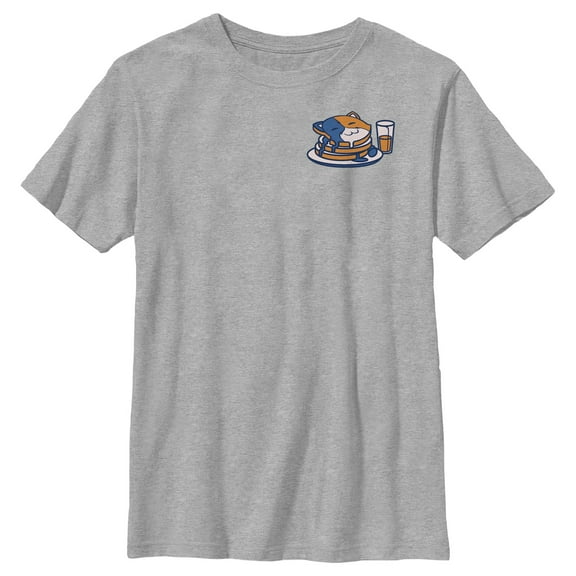 Boy's Fortnite Small Meowscles Pancakes  Graphic Tee