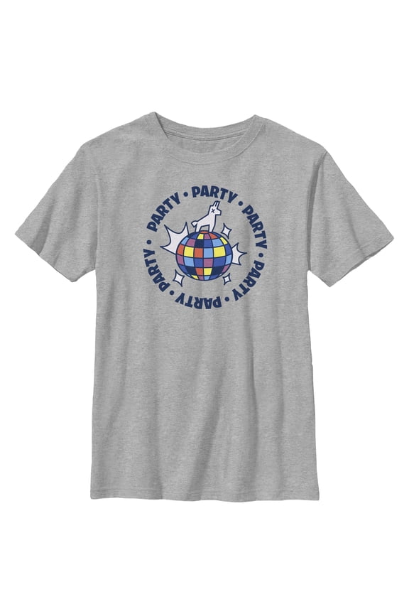 Boy's Fortnite Supply Llama Disco Party Graphic Tee Athletic Heather Medium