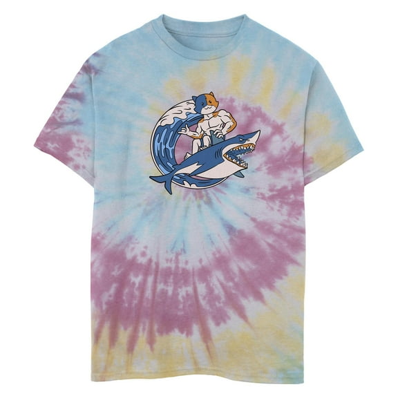 Boy's Fortnite Surfer Meowscles  Graphic T-Shirt