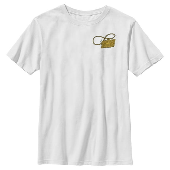 Boy's Fortnite Victory Royale Gold Chain  Graphic Tee White Medium