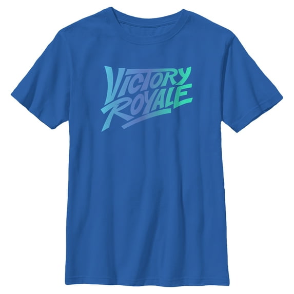 Boy's Fortnite Victory Royale Gradient Logo Graphic Tee Royal Blue X Large