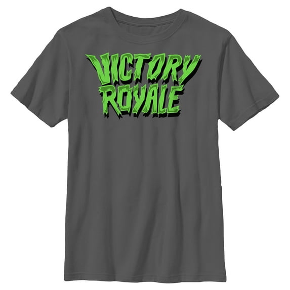 Boy's Fortnite Victory Royale Slime Graphic Tee Charcoal Medium