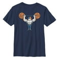 thumbnail image 1 of Boy's Fortnite Yarn Lifter Meowscles Graphic Tee Navy Blue Large, 1 of 4