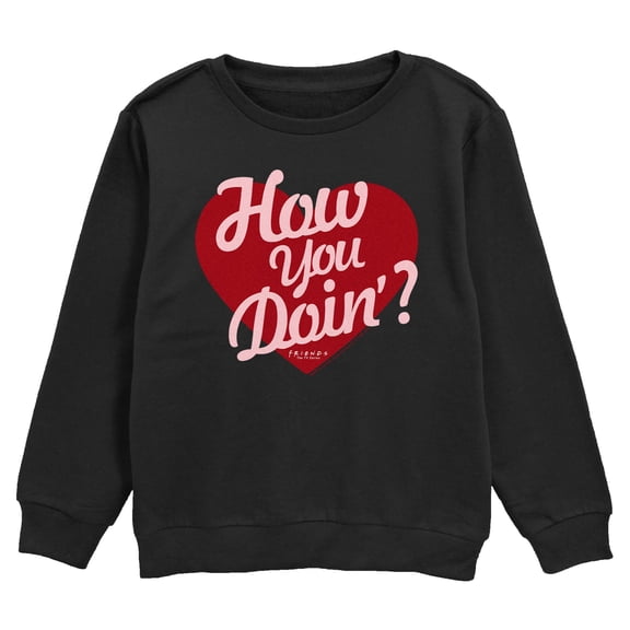 Boy's Friends Valentine's Day How You Doin' Heart Sweatshirt