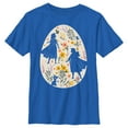thumbnail image 1 of Boy's Frozen Easter Egg Silhouettes  Graphic Tee Royal Blue Small, 1 of 5