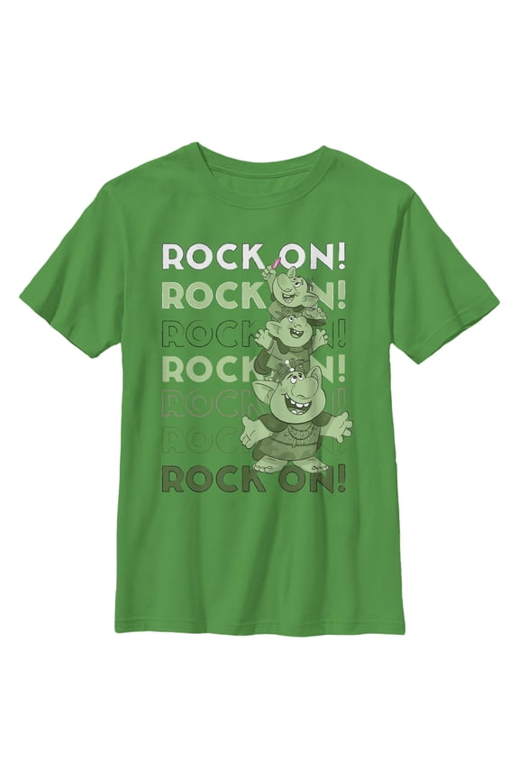 Boy's Frozen Rock On Trolls Graphic Tee Kelly Green Small