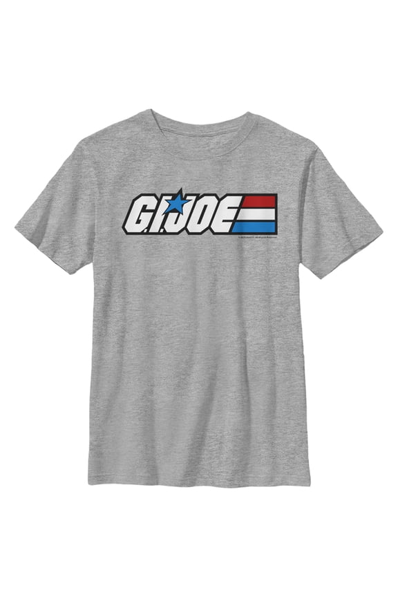 Boy's GI Joe Classic Logo  Graphic Tee Athletic Heather Large