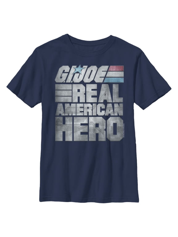 Boy's GI Joe Real American Hero Graphic Tee Navy Blue Small