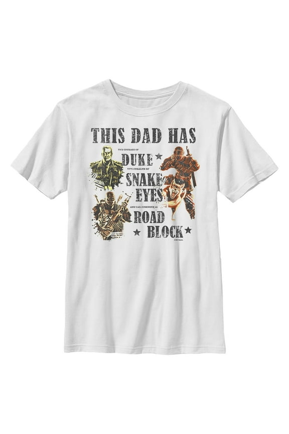 Boy's GI Joe This Dad Has…  Graphic Tee White Small