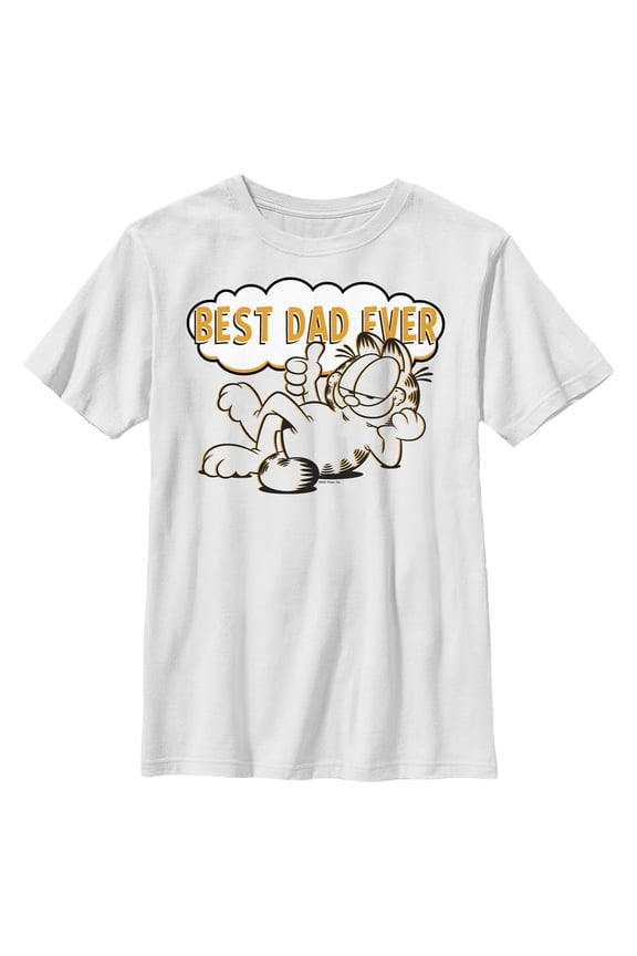 Boy's Garfield Best Dad Ever Graphic T-Shirt
