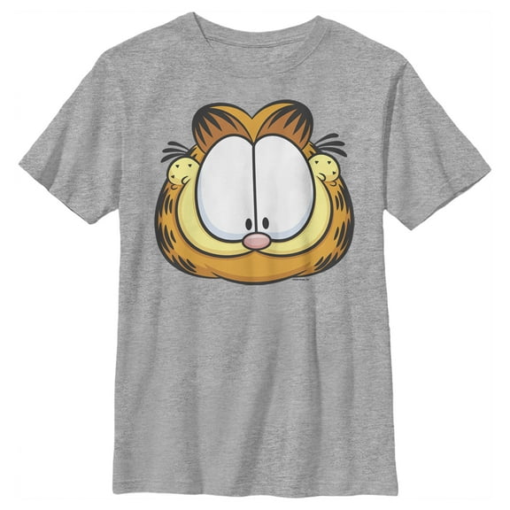 Boy's Garfield Character Big Face  Graphic T-Shirt