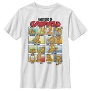 Boy's Garfield Colorful Emotions of Garfield Graphic T-Shirt