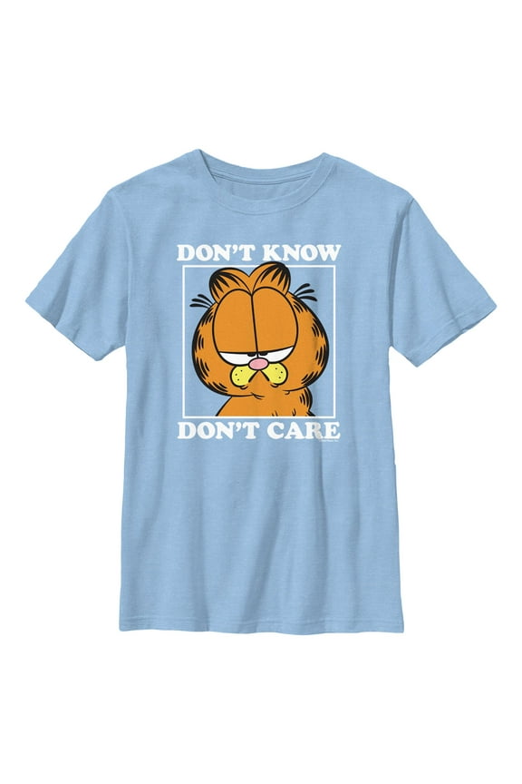 Boy's Garfield Don't Know Don't Care Graphic T-Shirt