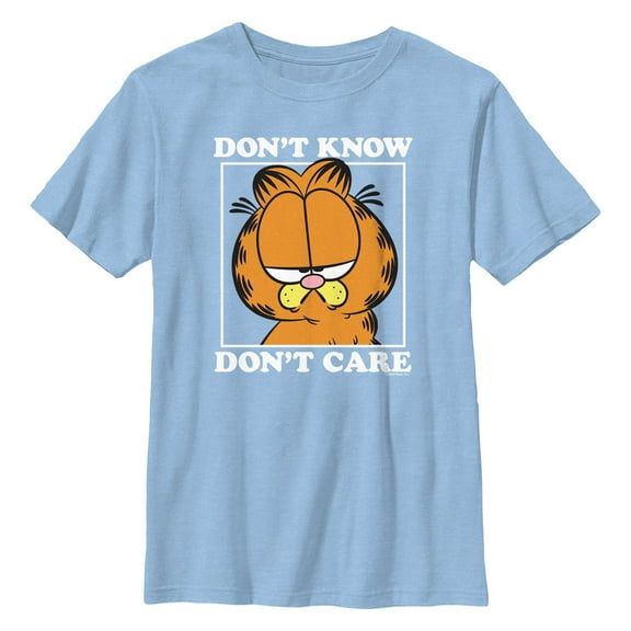 Boy's Garfield Don't Know Don't Care Graphic T-Shirt
