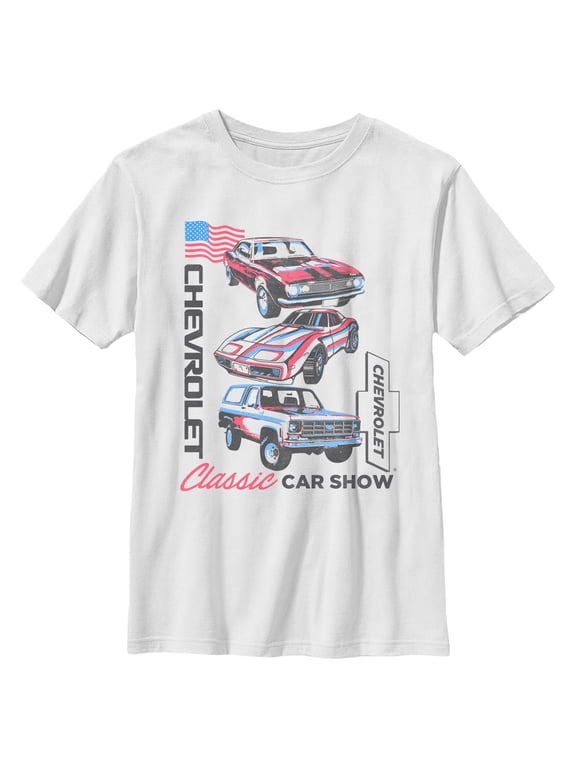 Boy's General Motors Chevrolet American Classic Car Graphic T-Shirt