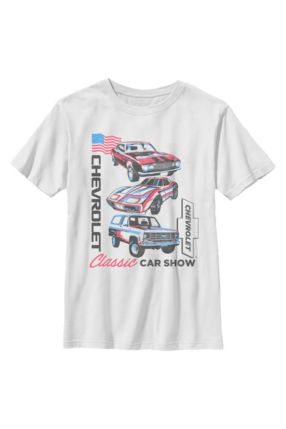 Boy's General Motors Chevrolet American Classic Car Graphic T-Shirt