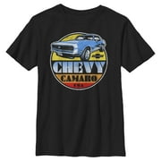 Boys General Motors Chevy Camaro SS Retro Cruising Circle Graphic Tee
